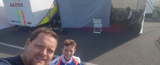 Iame Series – Bastian Leblais au Mans avec le soutien de Nicolas et le staff Alpha-Karting